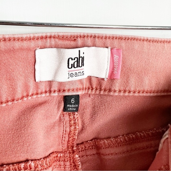 Cabi - Brick Dust Pink Skinny Jeans - Sz. 6 - Picture 3 of 7